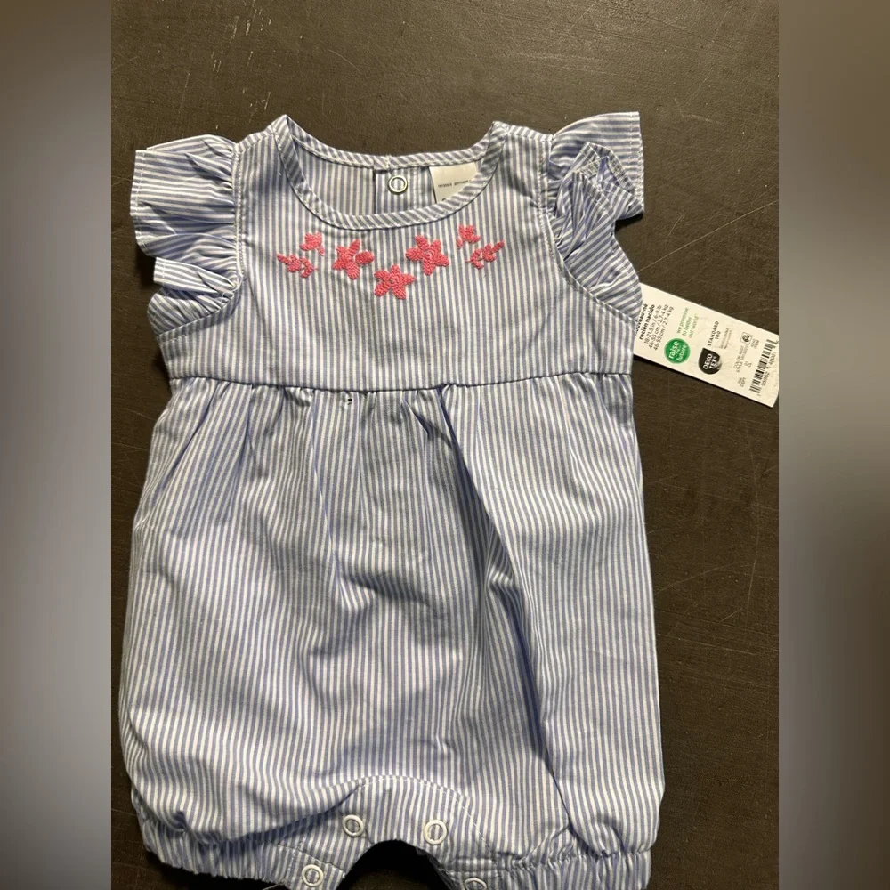 Carter's and Cat n Jack Pink and Blue Matching Sets with Ruffles and Bows